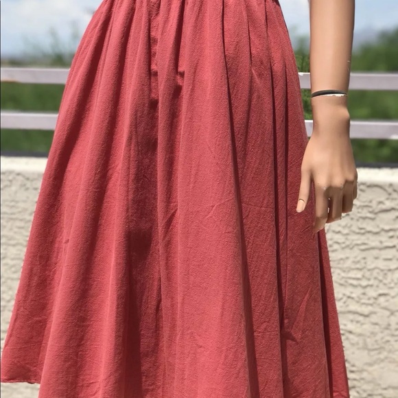 Red Boutique Backless Open back Dress Small $188 - Picture 6 of 9